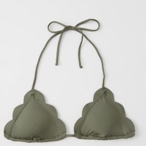 NWT Abercrombie Fitch Olive Green Swim Bra